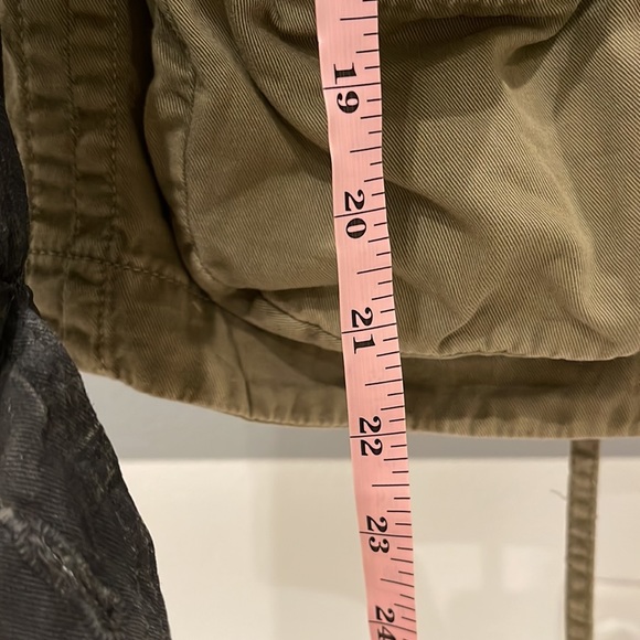 Current/Elliott the lone soldier military jacket w/ ombré coated sleeves, cotton - Picture 13 of 17